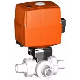 150.169.054 | 25 - 169 3-way Horizontal L-Port IR/Butt Fusion 100-230V - PVDF/FKM