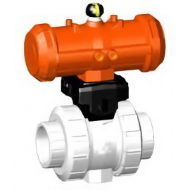 199.252.220 | 90 - Type 546 Pro Ball Valve w/ PPA Pneumatic Actuator - DA Socket Fusion - PVDF/FKM