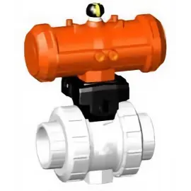 199.252.174 | 25 - Type 546 Pro Ball Valve w/ PPA Pneumatic Actuator - FO Socket Fusion - PVDF/FKM