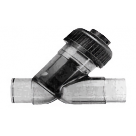 192.304.034 | 1-1/4 - 304 Y-Check Valve Spigot Translucent - PVC/FKM