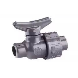 161.324.454 | 1/4 - 324 Lab Ball Cock Valve Threaded NPT - PVC/EPDM