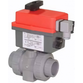 150.104.333 | 1/2 - 104 EA Ball Valve Socket/Threaded NPT 24V w/ MO - CPVC/FKM