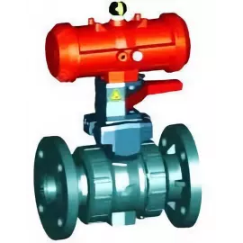 199.253.458 | 2 - Type 546 Pro Ball Valve w/ PPA Pneumatic Actuator - FC Flanged w/ MO - CPVC/FKM
