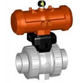 199.253.385 | 1 - Type 546 Pro Ball Valve w/ PPA Pneumatic Actuator - FO Socket/Threaded NPT - CPVC/EPDM
