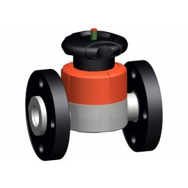 163.517.732 | 1/2 - 517 Diaphragm Valve Flanged - CPVC/PTFE/EPDM