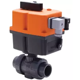 150.104.588 | 63 - 104 EA Ball Valve Socket 110V w/ MO - ABS/EPDM