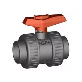 151.375.018 | 3/4 - 375 Ball Valve Vented Socket/Threaded NPT - PVC/FKM