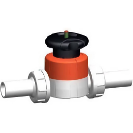 181.514.154 | 32 - 514 Diaphragm Valve IR/Butt Fusion Union - PVDF-HP/PTFE/FKM