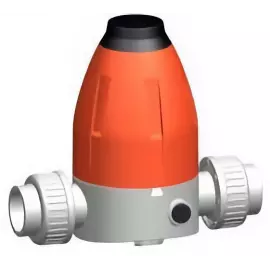 163.586.215 | 1-1/4 - 586 Pressure Retaining Valve Socket w/o Gauge - CPVC/FKM