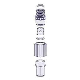 49099 | FOOT VALVE, PVC LE-Dx0, Dx8, 3x8, 4x8