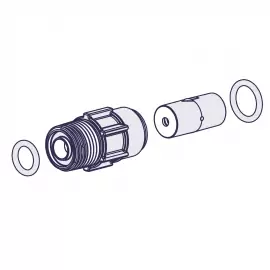 49098 | DISCHARGE VALVE PVC AUTOPRIME Dx0 Dx8