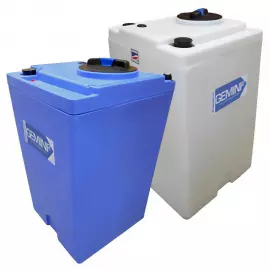 01-30154 | 70 Gal - Gemini Squared Dual Containment Tank - XLPE HD 1.9 - Natural - Square