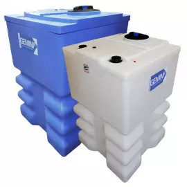 01-30155 | 120 Gal - Gemini Squared Dual Containment Tank - XLPE HD 1.9 - Natural - FRP Reinforced - Square