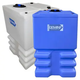 01-33088 | 175 Gal - Gemini Squared Dual Containment Tank - LPE SD 1.5 - Natural - Ribbed - Square