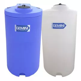 01-29940 | 160 Gal - Gemini Dual Containment Tank - LPE HD 1.9 - Blue - Cylindrical