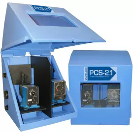 253-29867 | PCS - 2.1 Pump Enclosure - w/Cover - w/Divider - Blue