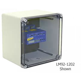 LM92-1202 | Single NEMA Box - Windowed - 35mm Rail - PC