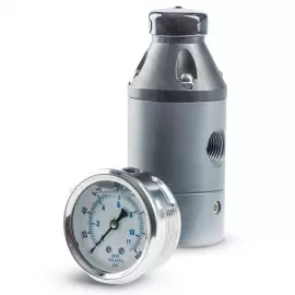 PRIM-038 | 2 Port M-Series Pressure Relief Valves w/ Gauge Isolator - 3/8 inch