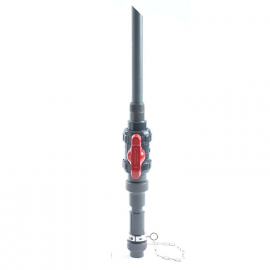 CSP100-P | 1 inch PVC Corporation Stop - PVC Quill - Threaded Connection