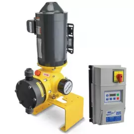 SD46-P-8P | LMI Metering Pump - 10 GPH - 150 psi - PVC - 1/4" M/NPT - 0.5 hp VSD w/ 4-20mA