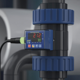 TKP-25-PP-B-E | 1" Truflo TKP Paddlewheel Flow Meter - PP - EPDM - Butt Fused Connections - LED - Rate & Total - Pulse Output - 24VDC