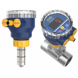 TI3P-SS-L | Truflo TI3P Insertion Paddlewheel Flow Meter - 316SS w/ Viton Seals - for 6" to 24" Pipe - LED - Flow & Total - Pulse Output