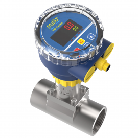 TI3P-SS-L | Truflo TI3P Insertion Paddlewheel Flow Meter - 316SS w/ Viton Seals - for 6" to 24" Pipe - LED - Flow & Total - Pulse Output