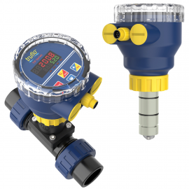 TIF-PF-S-E | Truflo TIF Insertion Paddlewheel Flow Meter - PVDF w/ EPDM Seals - for 1/2" to 4" Pipe - LED - Flow Rate - 4-20mA - Voltage Output