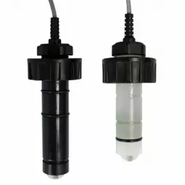 TIW-P-S-E | Truflo TIW Insertion Paddlewheel Flow Meter - PVC w/ EPDM Seals - for 1/2" to 4" Pipe - Blind - Pulse Output - DIN Connection