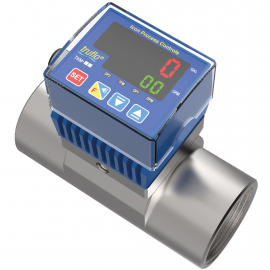 TK3M-25-SS | 1" Truflo TKM Paddlewheel Flow Meter - 316SS w/ Viton Seals - Threaded Connections - LED - Rate & Total - Pulse & 4-20mA Output - 24VDC