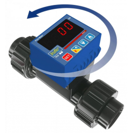TKS-15-P-E | 1/2" Truflo TKS Paddlewheel Flow Meter - PVC - EPDM - Socket Connections - LED - Flow Rate - Pulse Output - 1 Relay Output - 24VDC