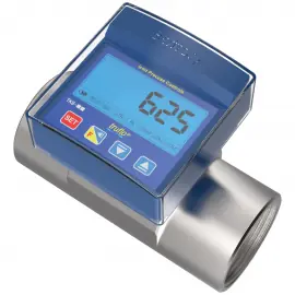 TK3B-100-SS | 4" Truflo TKB Battery Operated Paddlewheel Flow Meter - 316SS w/ Viton Seals - Flanged Connections - LCD - Rate & Total