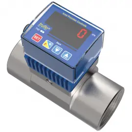 TK3S-10-SS | 3/8" Truflo TKS Paddlewheel Flow Meter - 316SS w/ Viton Seals - Threaded Connections - LED - Flow Rate - Pulse Output - 1 Relay Output - 24VDC