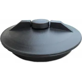 02-31040 | Lid for Cone Bottom Tanks - 60° Slope 40 Gal - Hinged Bolted SST