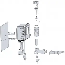 WPH6-A00-P-CC-N-E | I6 pH/ORP Controller - 6 Powered (US Plugs) - 2x Combos - No 4-20 Out - Ethernet - Configurable
