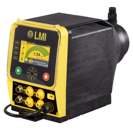 TD1151-564AI | LMI Metering Pump - 16.0 GPH - 75 PSI - PVDF for Concentrated Acids - w/ De-gas + Flow + Leak Detection