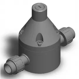BPG050-KU | 1/2 inch G-Series Back Pressure Valve - PVDF - IPS Union Connection