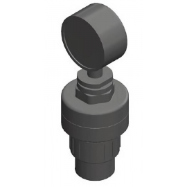GGU050-P33 | 1/2 inch Gauge Guard - Union Connection - PVC - Premium Gauge - 100 psi - 70/30 Glycerin Filled - Viton - Socket Connectors