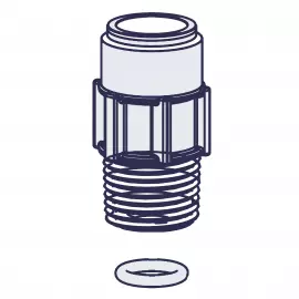 48791 | FITTING DBL BALL WITH O-RING
