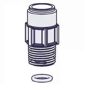 48793 | FITTING DBL BALL WITH O-RING