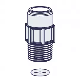 48792 | FITTING DBL BALL WITH O-RING