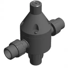 PRM050-PU | 1/2 inch M-Series Pressure Relief Valve - PVC - Union Connection - Viton O-ring