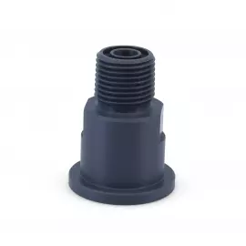 CO21-DE-N | Tubing Connector, MNPT - PVDF - 1/2 in for integrated CV - Inlet - EPDM