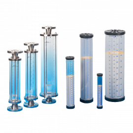 CC-PVC-4000-D | CAL COLUMN - PVC - 4000ML - 1" NPT W/ DUST CAP
