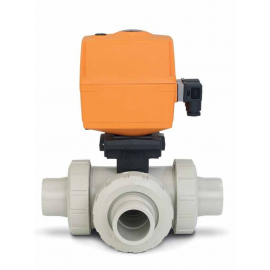 199.169.214 | 25 - 169 EA 3-way Horizontal L-port Socket Fusion 24V - PVDF/FKM