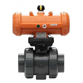 199.251.527 | 1-1/2 - Type 546 Pro Ball Valve w/ PPA Pneumatic Actuator - FO Threaded NPT w/ MO - PP/EPDM