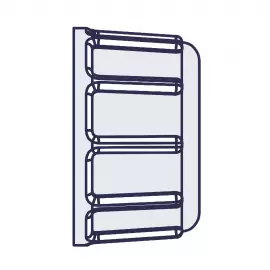 1721 | Wing Nut, Polypropylene