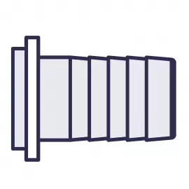 6658 | Hose Barb, AL 6061 - 0.75" (19 mm)