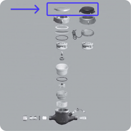 A0025 | Lid/Hinge Assembly - Pulser - ACS (150)