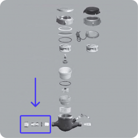 A0229 | Coupling Assembly - GLF (075 - 100) - 1 of 2 per meter